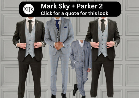 Mark Sky Blue + Parker Black Wedding Quotation 2