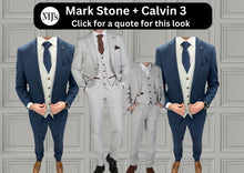 Load image into Gallery viewer, Mark Stone + Calvin Navy Wedding Quotation 3
