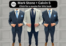Load image into Gallery viewer, Mark Stone + Calvin Navy Wedding Quotation 5
