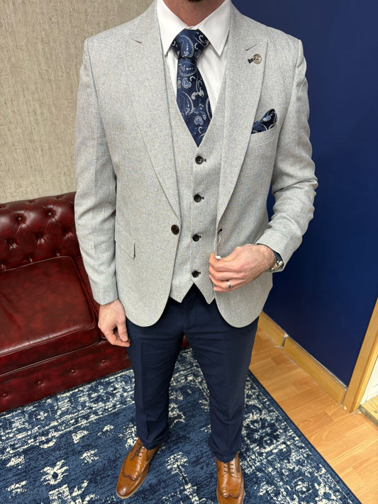 Martin with navy trousers