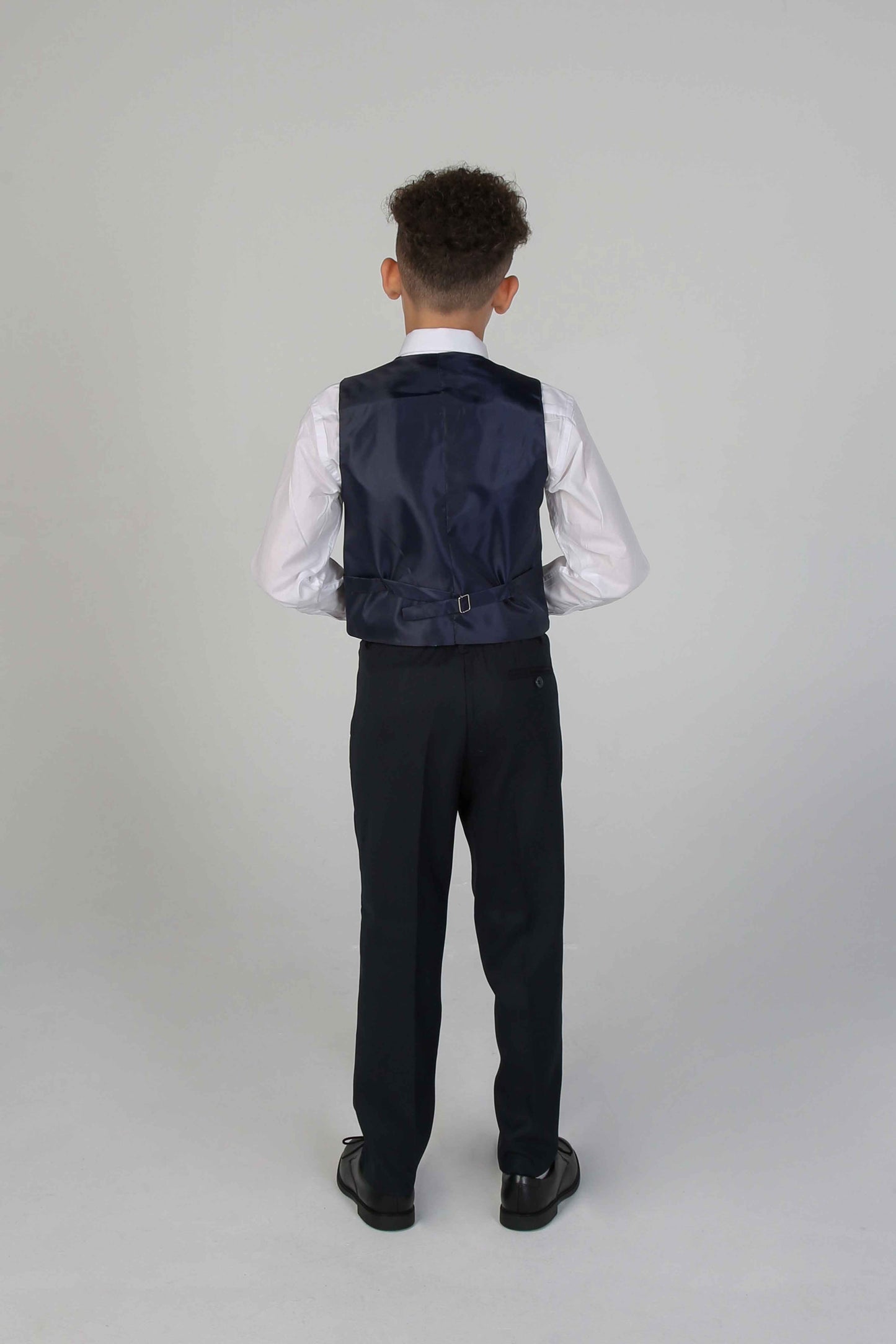 Navy 3 piece boy's suit for hire