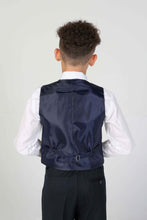 Load image into Gallery viewer, Navy 3 piece boy&#39;s suit for hire
