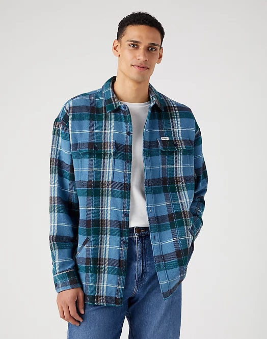 Wrangler Overshirt in Captains Blue