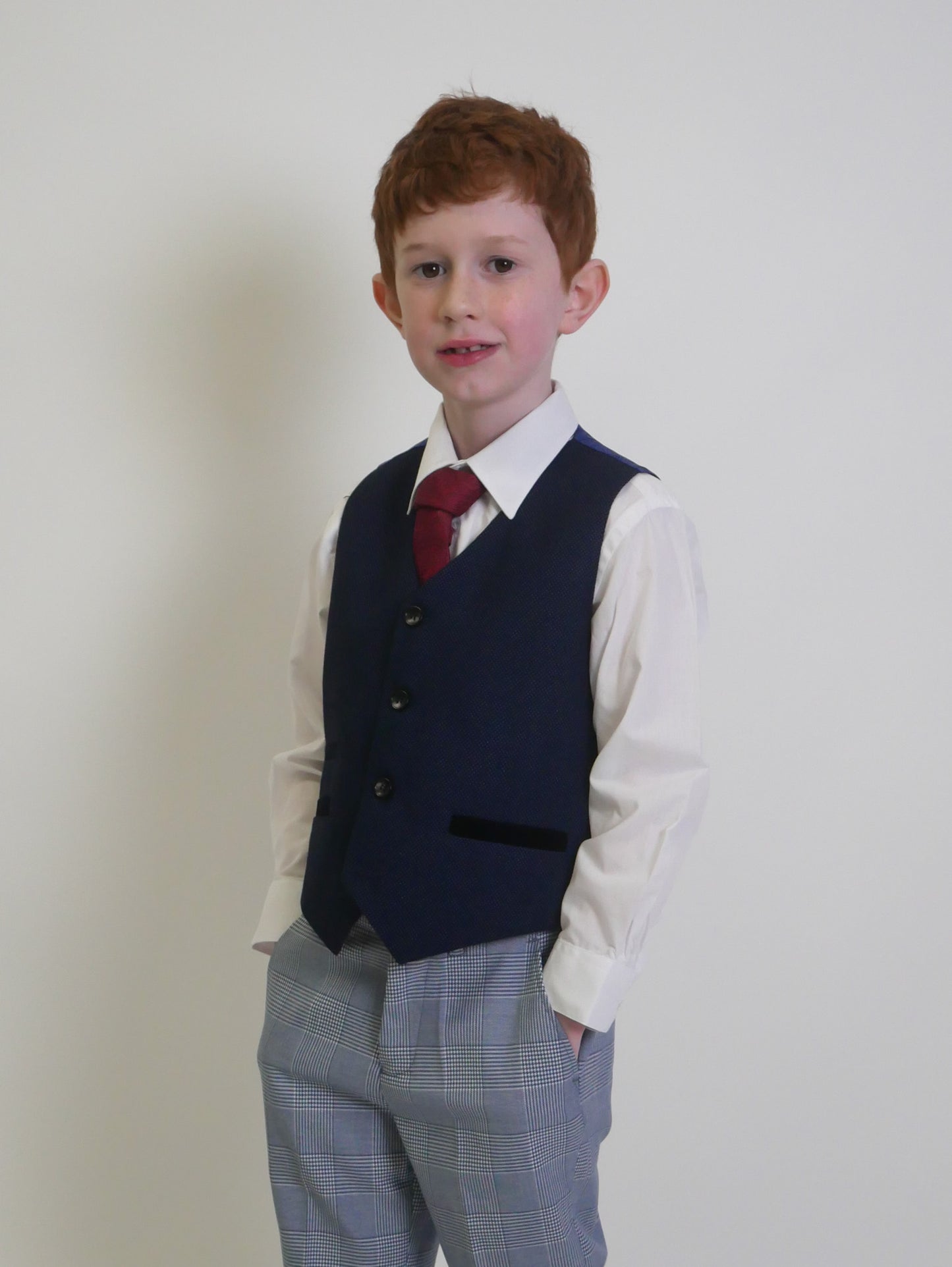 Boy's Mark Sky 2 Piece with Arthur Navy  Waistcoat
