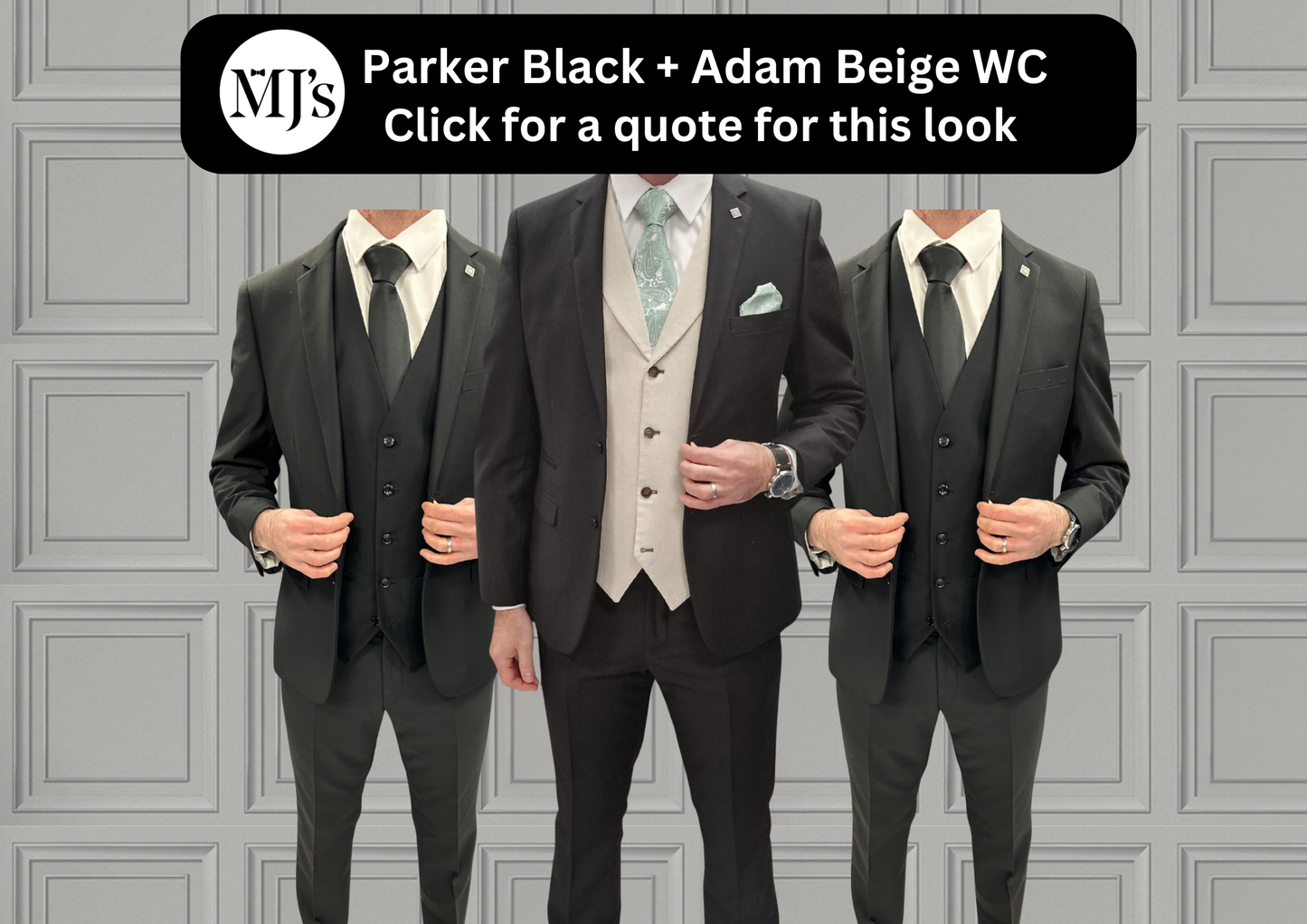 Parker Black + Adam Beige WC Wedding Quotation