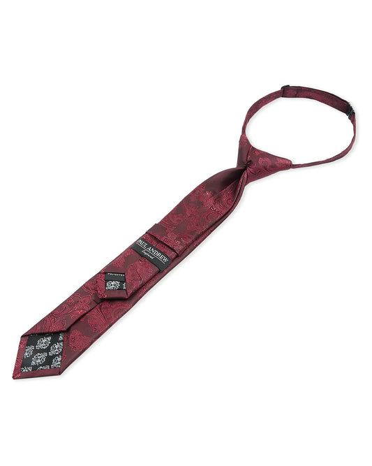 Boys Red Paisley Tie