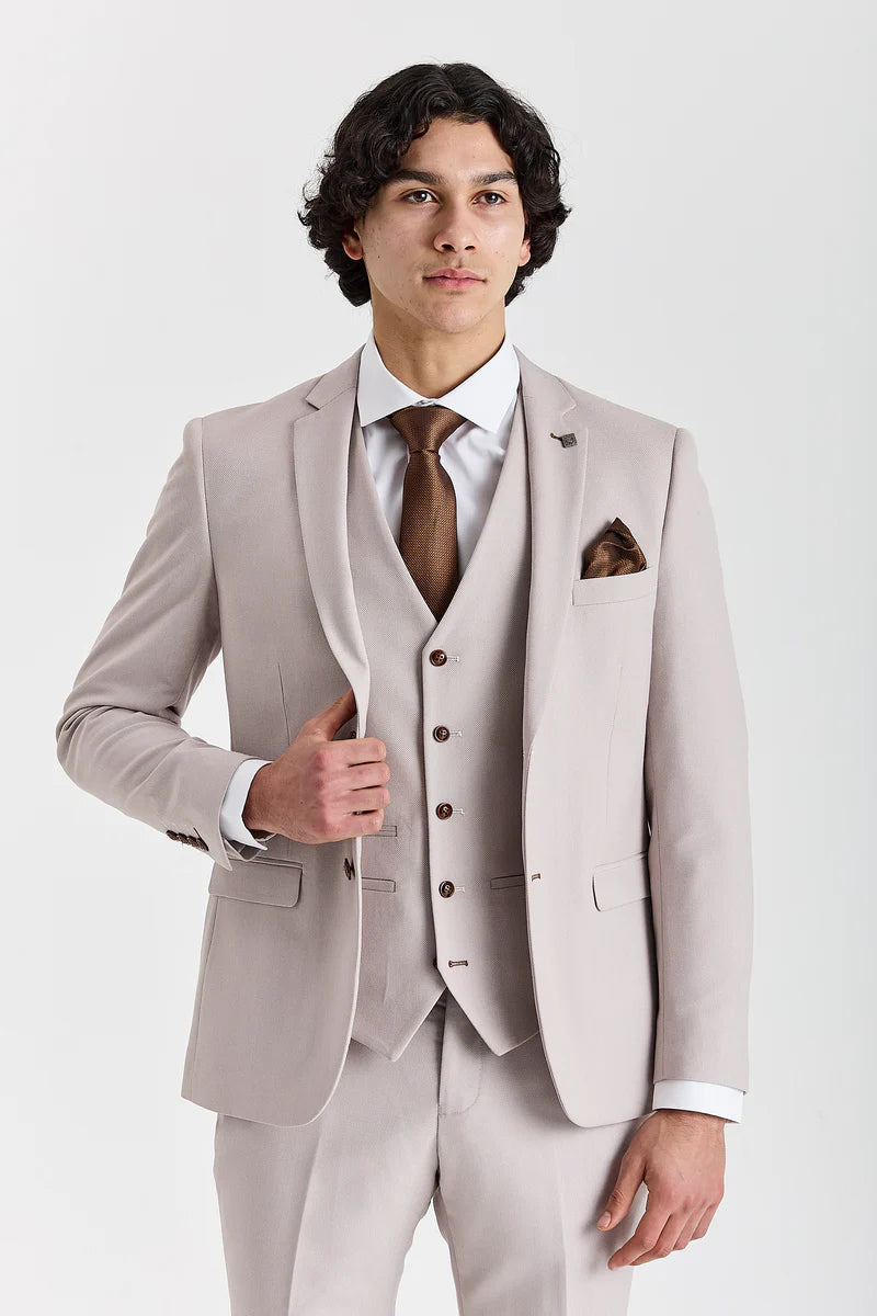 Mayfair Stone with black trousers