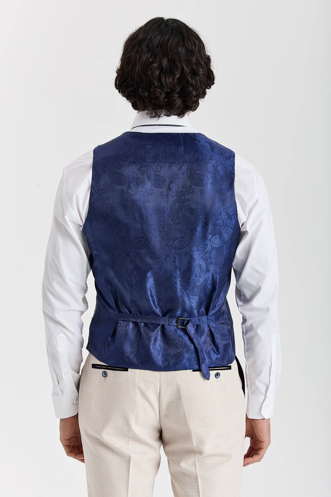 Arthur Navy with the Regent Cream waistcoat