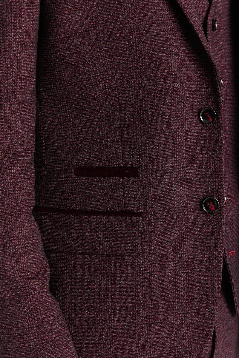 Regent Wine with Belmont Silver waistcoat