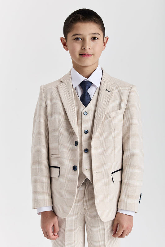 Boy's Regent Cream 3 Piece Suit