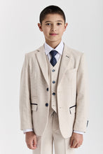 Load image into Gallery viewer, Boy's Regent Cream 3 Piece Suit
