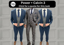 Load image into Gallery viewer, Power Grey + Calvin Navy Hire Wedding Quotation 3
