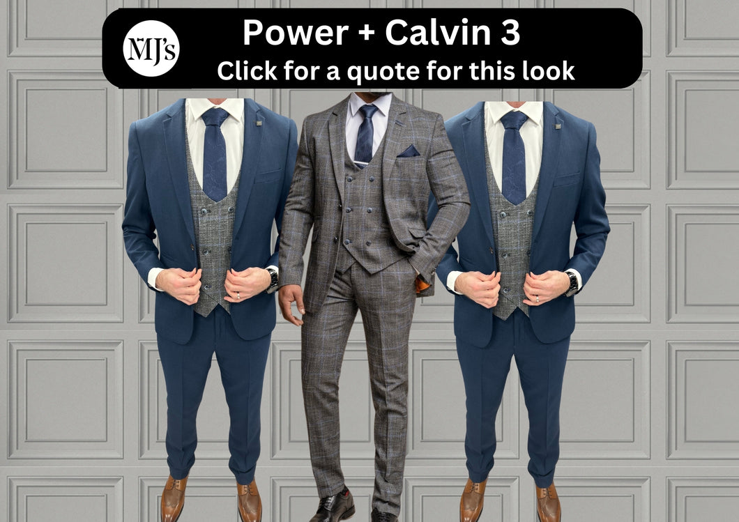 Power Grey + Calvin Navy Hire Wedding Quotation 3