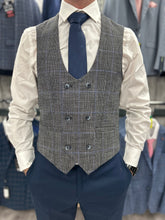 Load image into Gallery viewer, Calvin navy 2 piece with power waistcoat suit for hire
