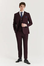 Load image into Gallery viewer, Regent Wine 3 Piece Suit
