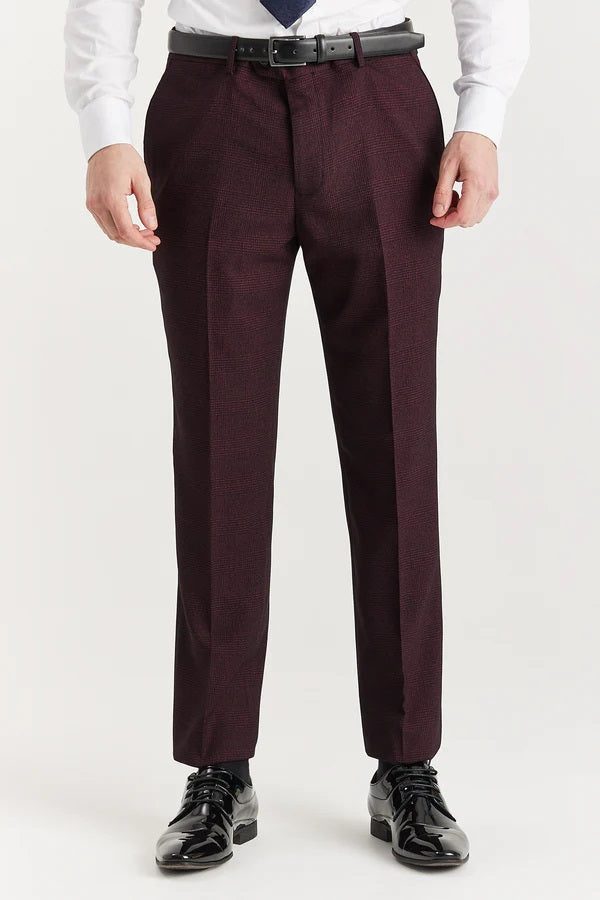 Regent Wine 3 Piece Suit