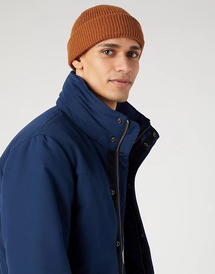 Wrangler Sign off Beanie in Leather Brown