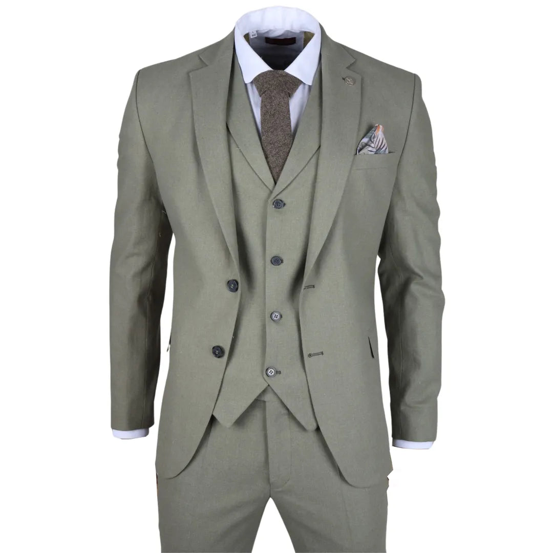 Patrick Sage Linen suit for hire