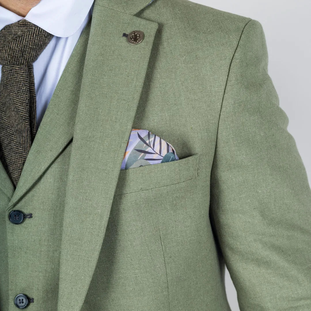 Patrick Sage Linen suit for hire