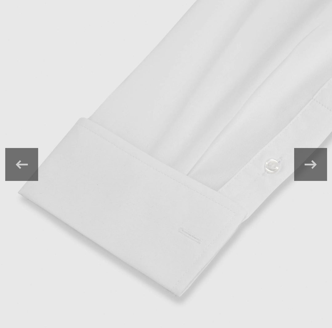 Boy's formal long sleeve white shirt