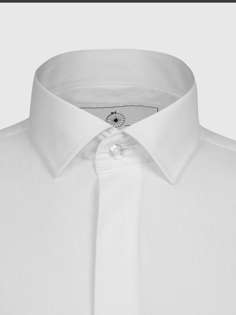Boy's formal long sleeve white shirt