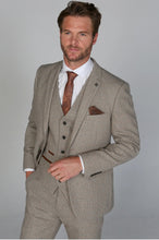 Load image into Gallery viewer, Ralph Beige 3 Piece suit for hire
