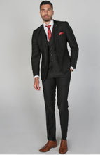 Load image into Gallery viewer, Parker Black with Hugo Waistcoat + Parker Black Hire Wedding Quotation
