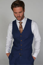 Load image into Gallery viewer, Mayfair Blue Waistcoat
