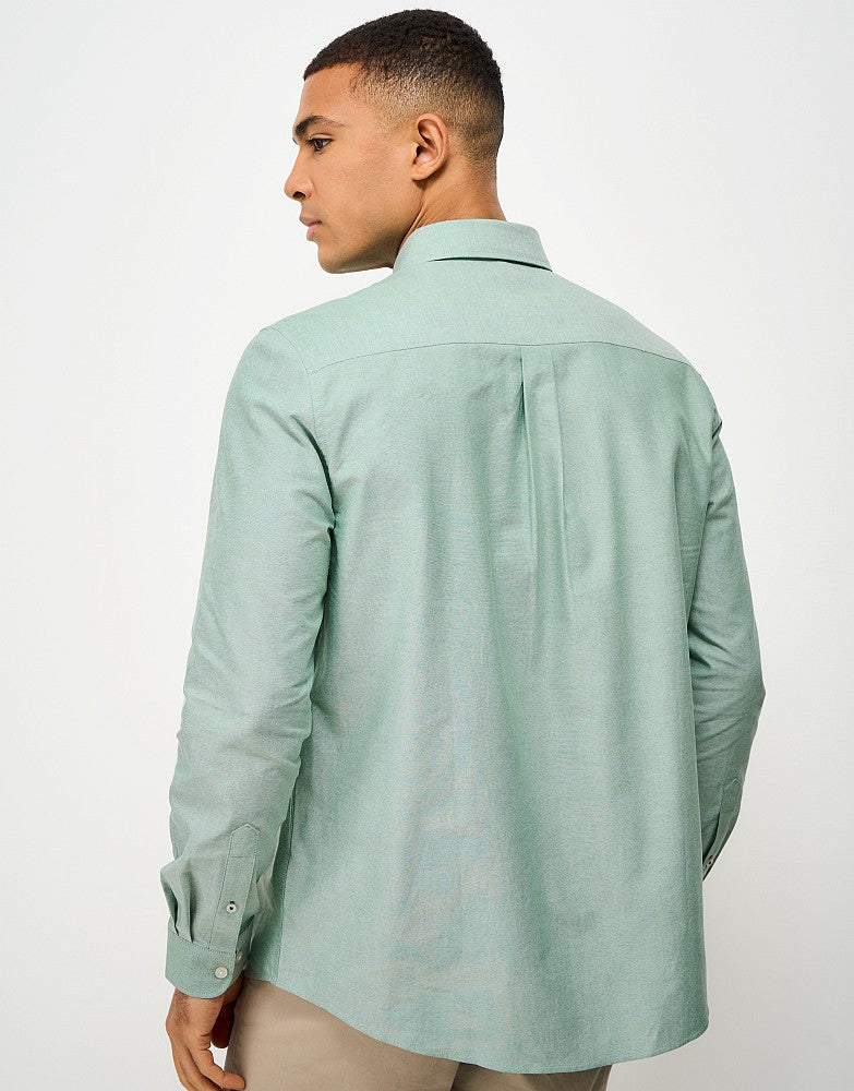 Long Sleeve slim fit Plain Shirt Green