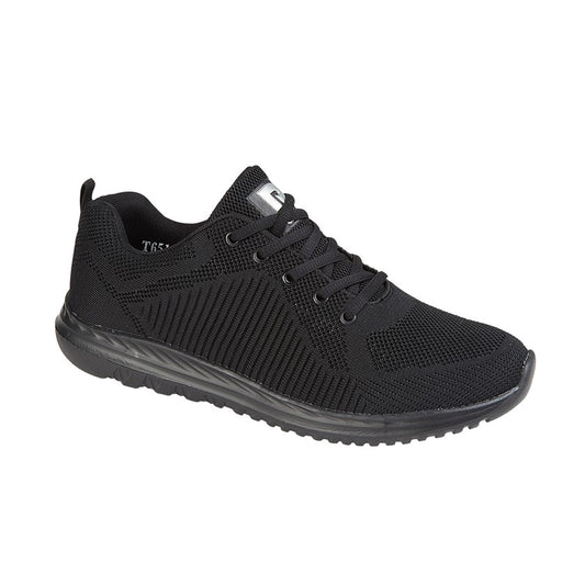 Black Textile Mesh Trainer MJT651A
