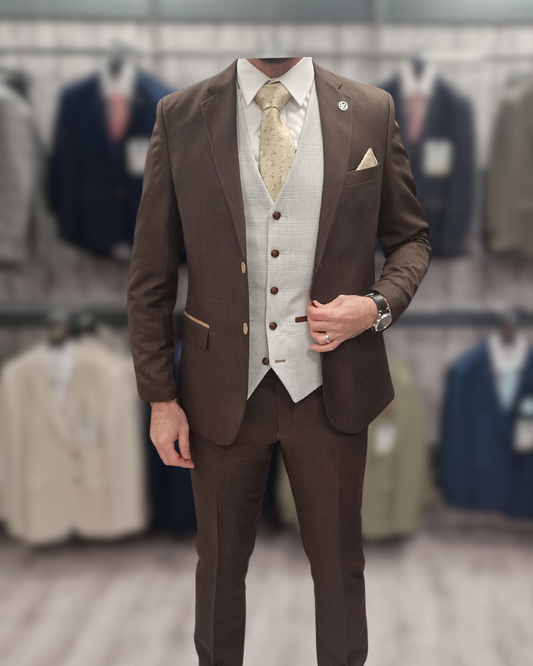MJ Brown 2 Piece with Mark Stone Waistcoat