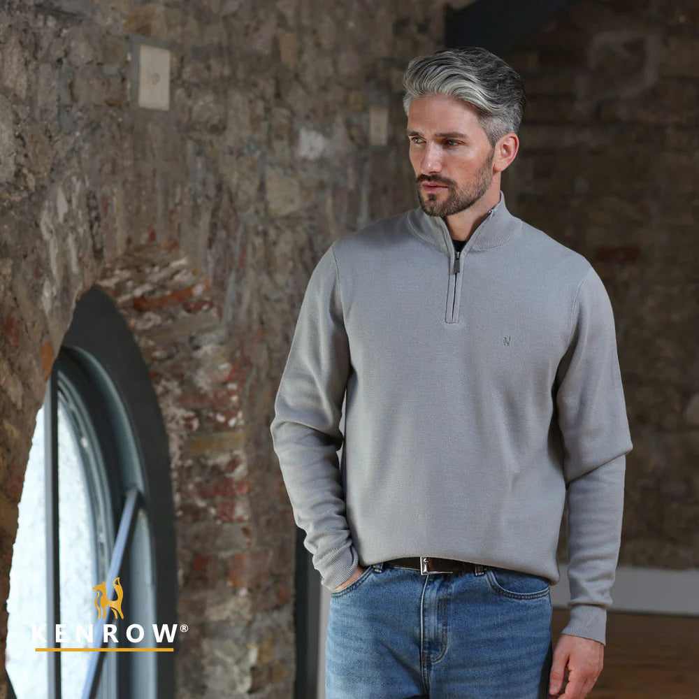 Ultan Half Zip Grey