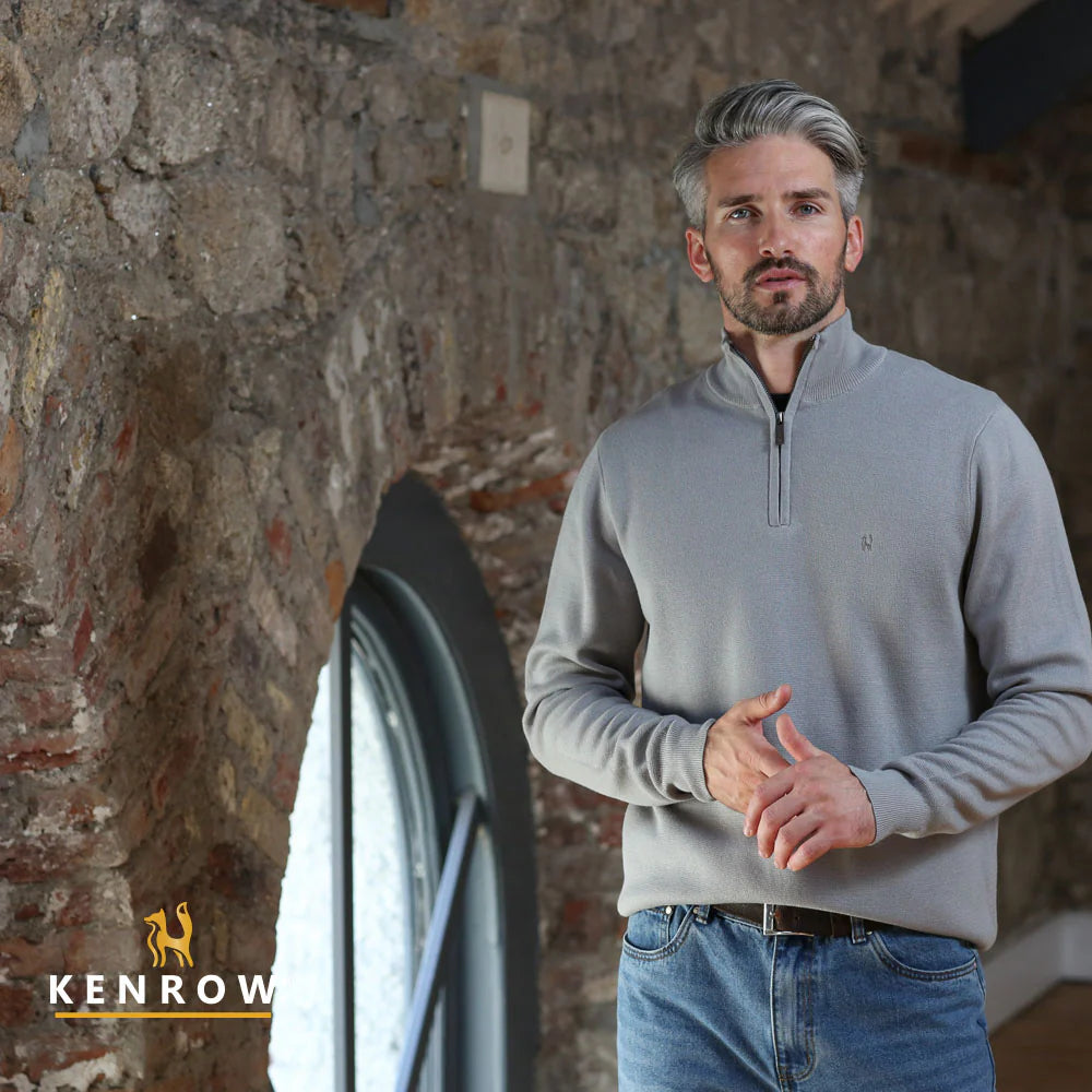 Ultan Half Zip Grey