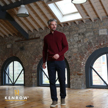 Load image into Gallery viewer, Ultan Half Zip Ruby
