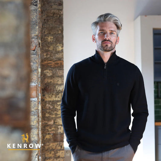Warren Half Zip Black