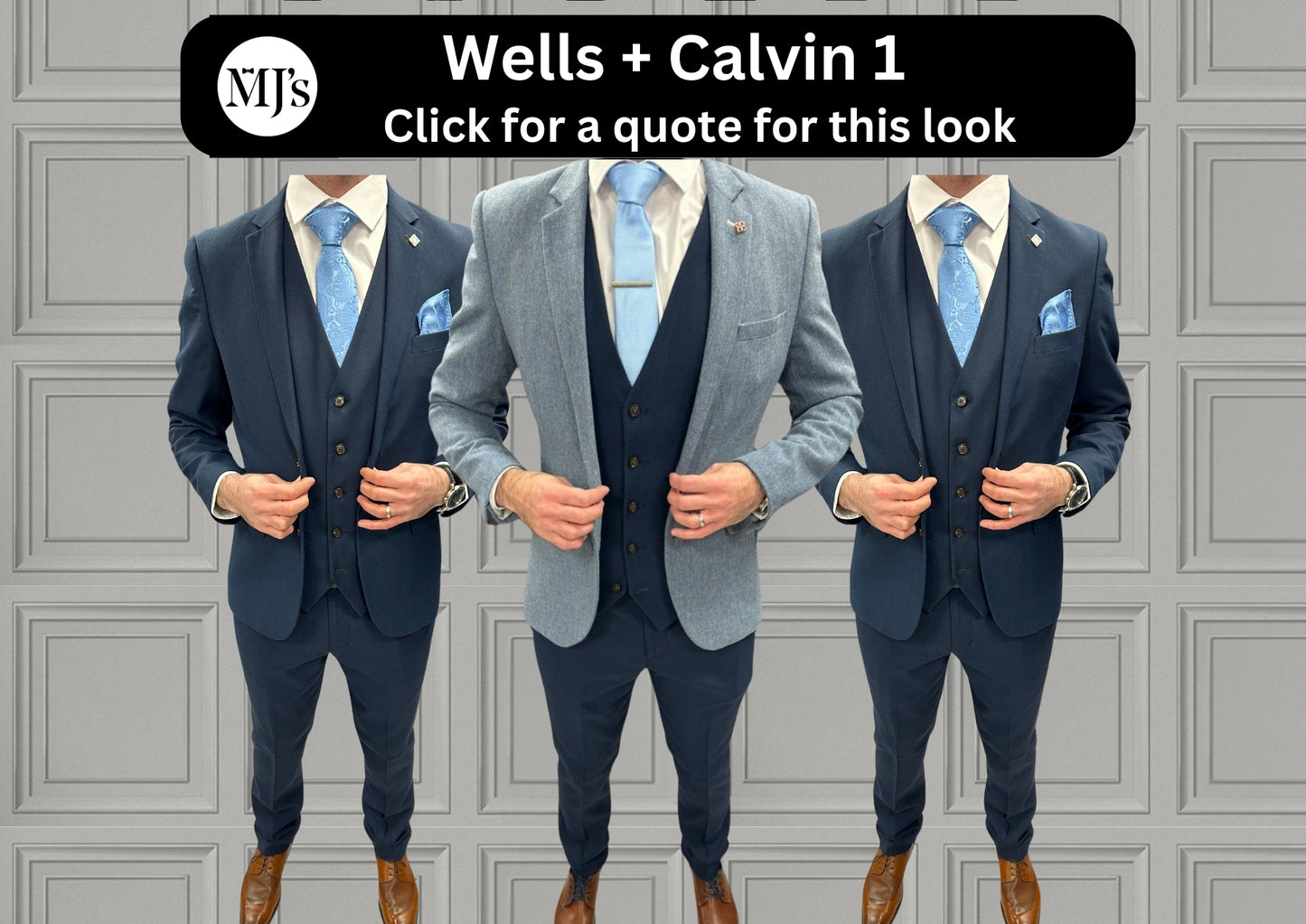 MJ's Blue Tweed + Calvin Navy Wedding Quotation 1