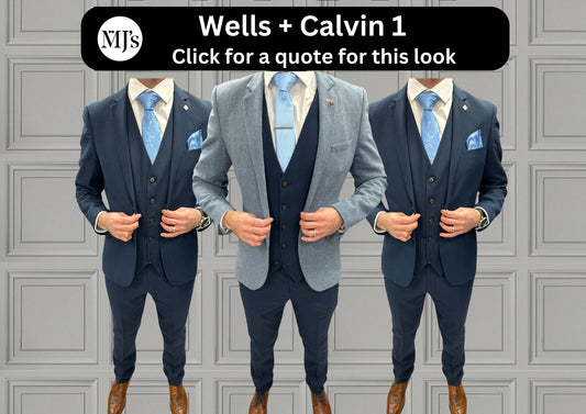 MJ's Blue Tweed + Calvin Navy Wedding Quotation 1