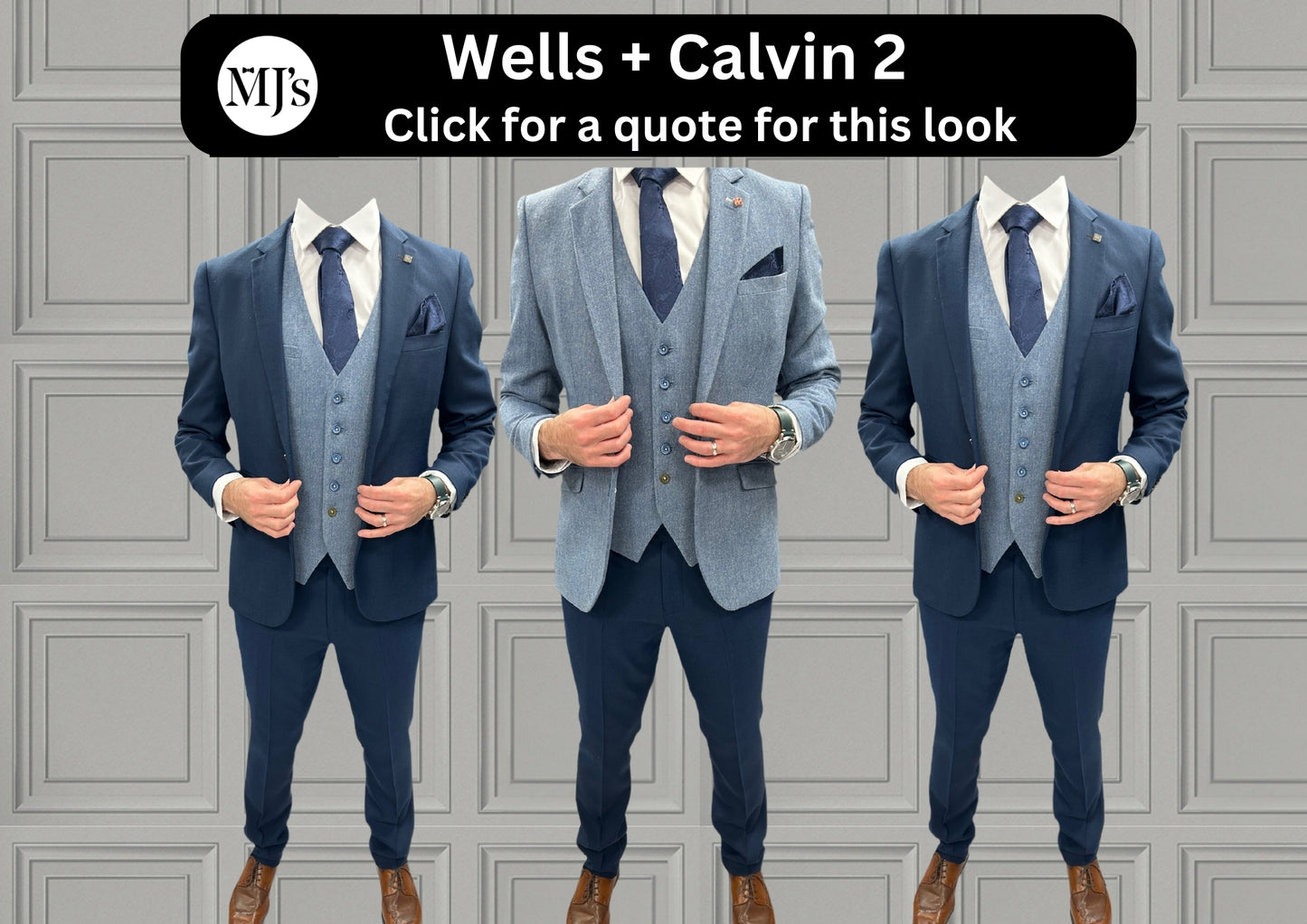 MJ's Blue Tweed + Calvin Navy Wedding Quotation 2