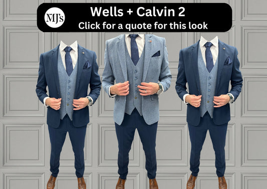 MJ's Blue Tweed + Calvin Navy Wedding Quotation 2
