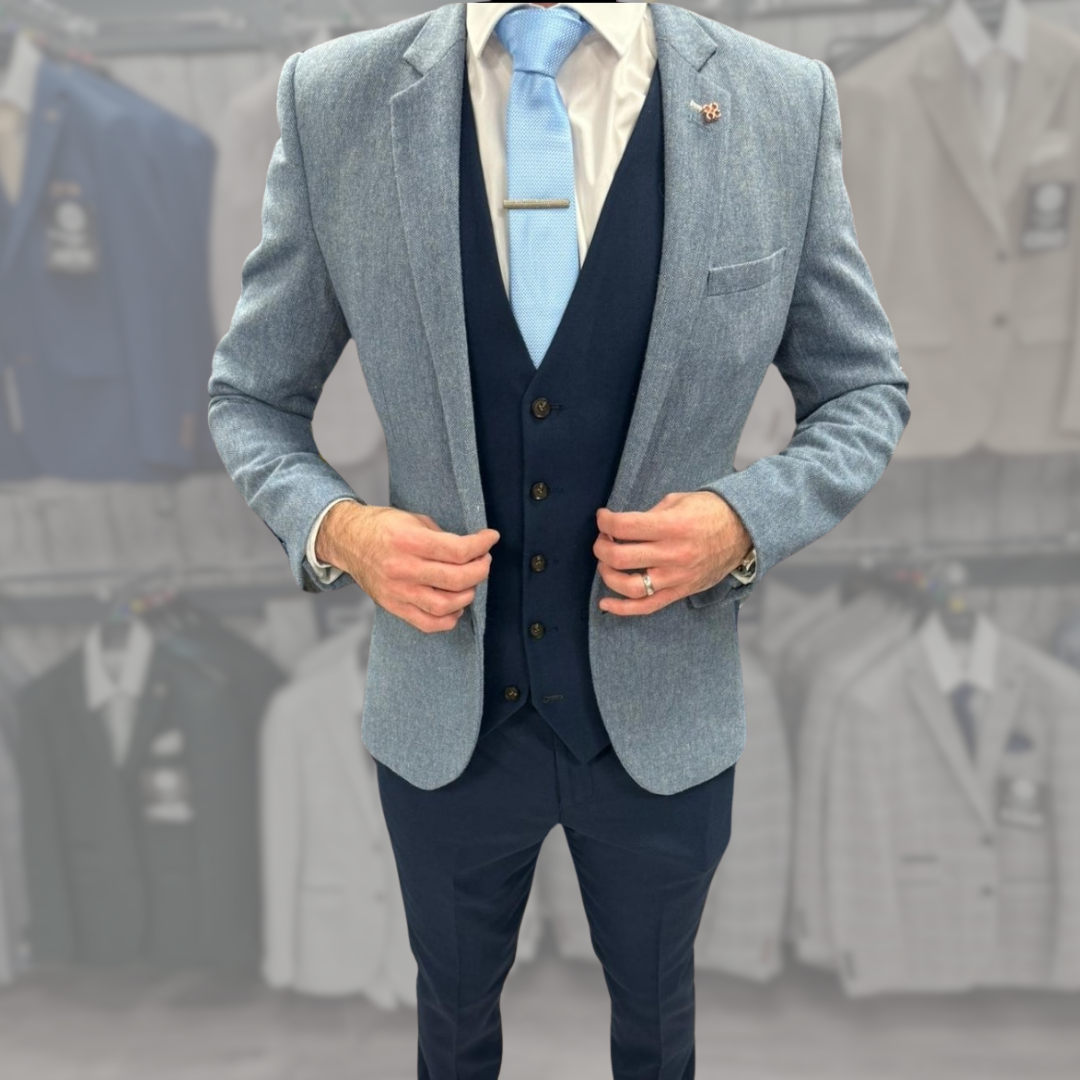 MJ's Blue Tweed + Calvin Navy Wedding Quotation 1