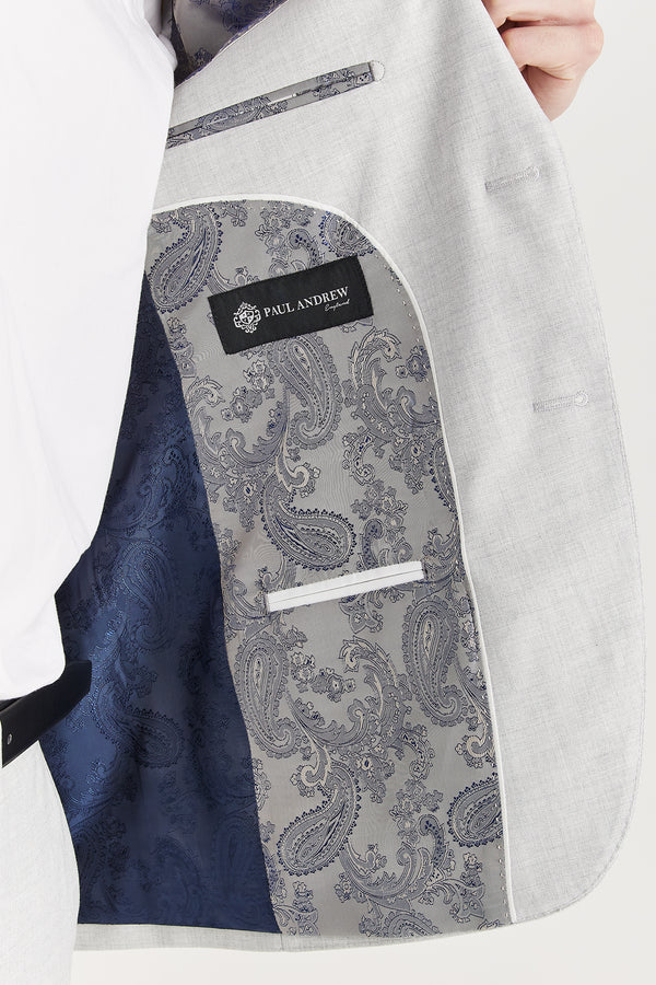 Belmont Silver 3 Piece Suit
