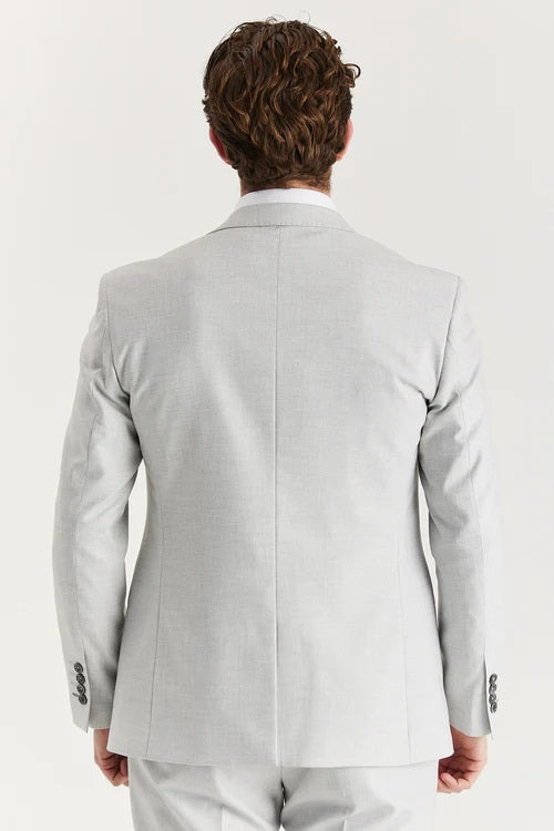 Belmont Silver Jacket & Waistcoat - Navy Trousers