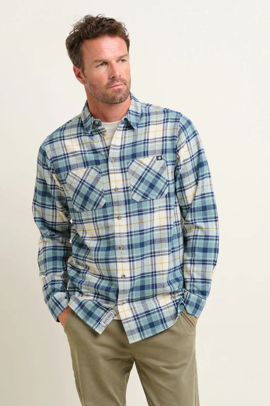 Brakeburn Blue Checked Shirt