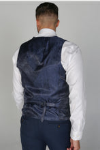 Load image into Gallery viewer, Wells blue jacket, with calvin blue trouser &amp; waistcoat for hire
