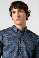 Load image into Gallery viewer, Dario Beltrán Men’s Navy Printed Shirt Comoa
