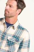 Load image into Gallery viewer, CREAM BLANKET CHECK SHIRT
