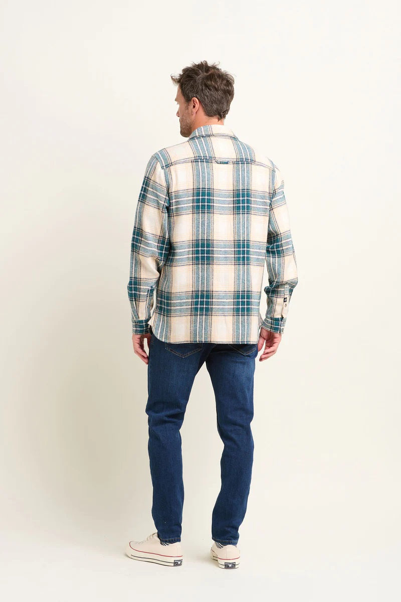 CREAM BLANKET CHECK SHIRT