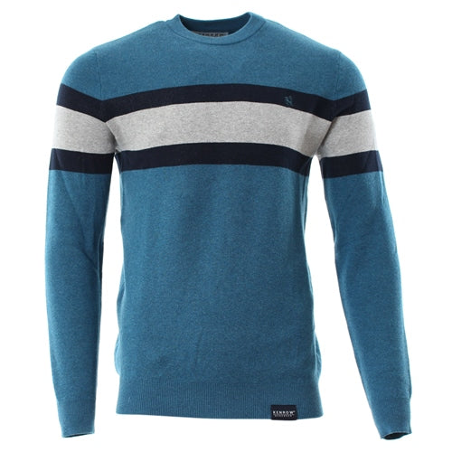 Doyle Teal Stripe Jumper