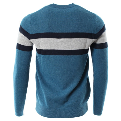 Doyle Teal Stripe Jumper