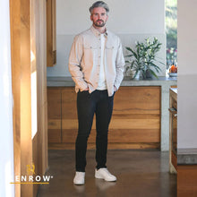 Load image into Gallery viewer, Eddie Tapered Leg Black Jeans
